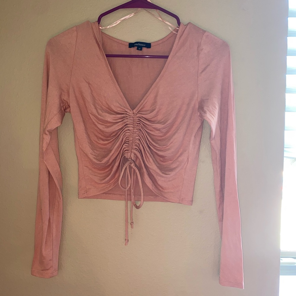 Pink summer crop top